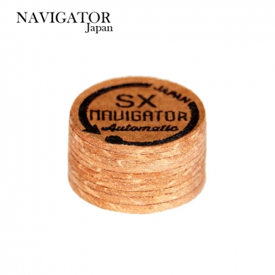 Biliárd dákóbőr ragasztható, Navigator Automatic rétegelt, SX 12,5mm pool biliárd dákó